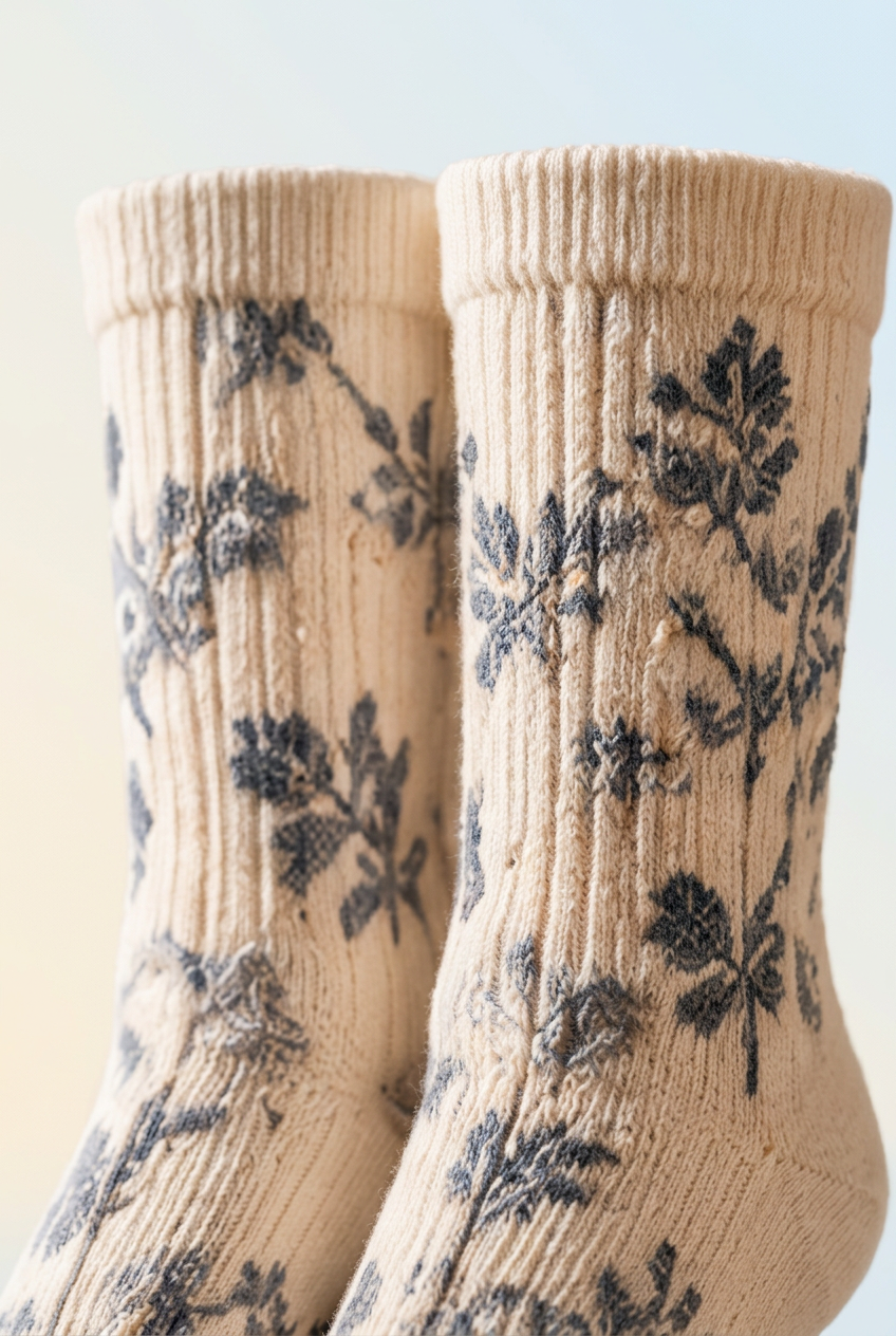 Narrow rib cuff and vertical knit detail